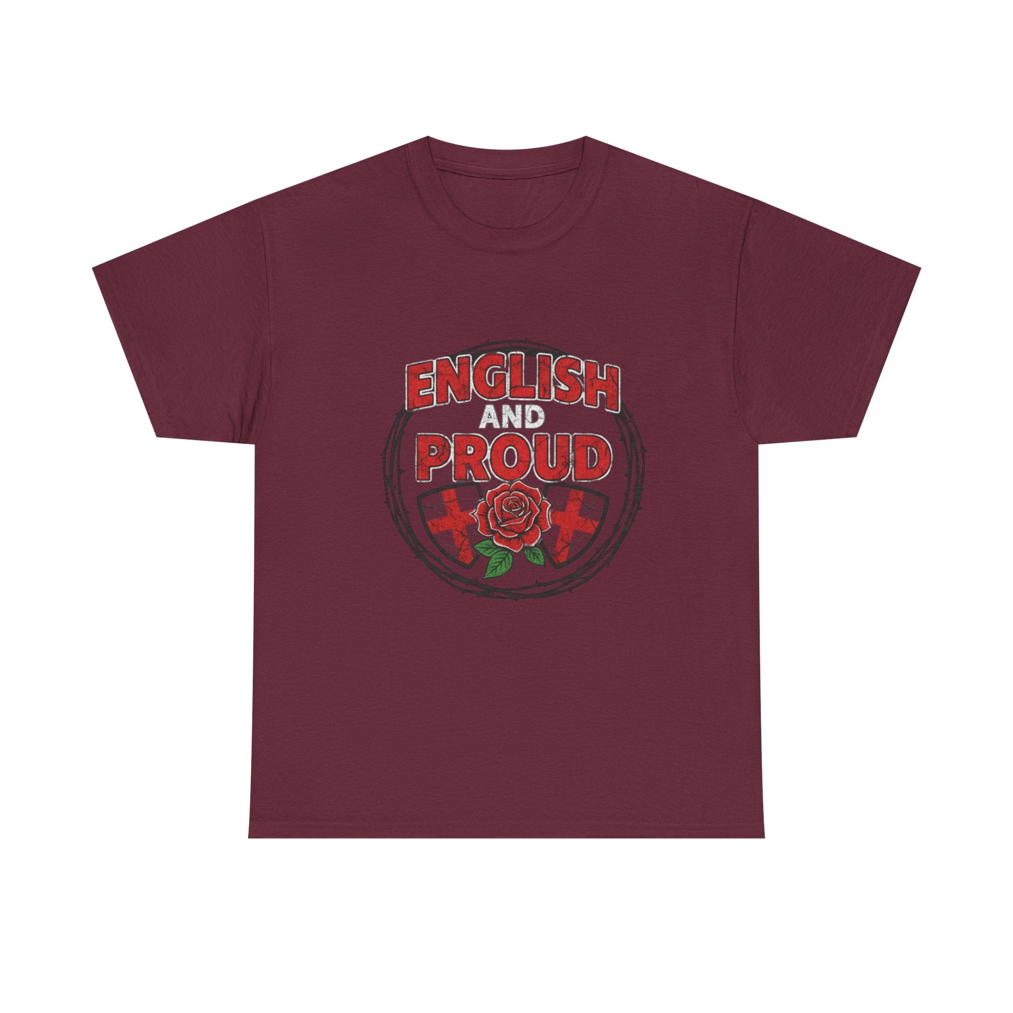 English and Proud T-Shirt — St. George Rose Patriotic Tee