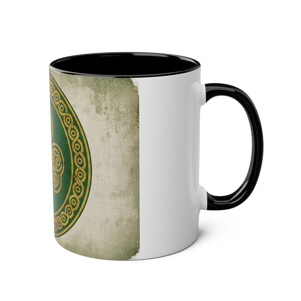Celtic Shamrock Coffee Mug – Two-Tone 11oz St. Patrick’s Day Mug