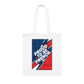 Proud to Be French Cotton Tote Bag — Blue & Red Patriotic Market Bag
