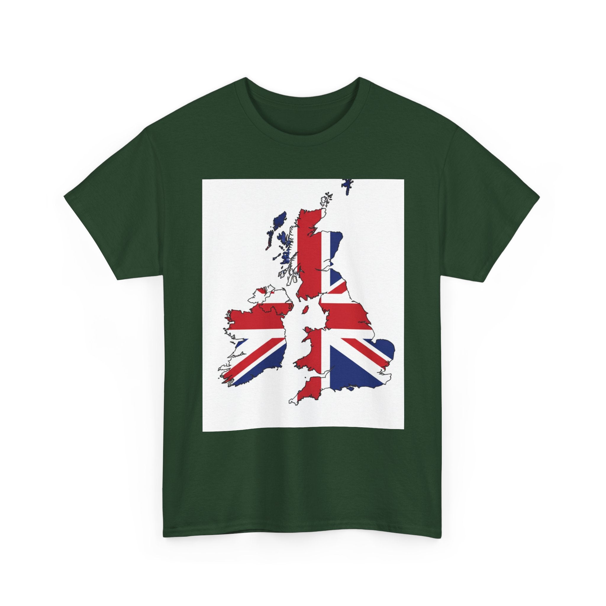 UK Map Flag T-Shirt — British Union Jack Graphic Tee
