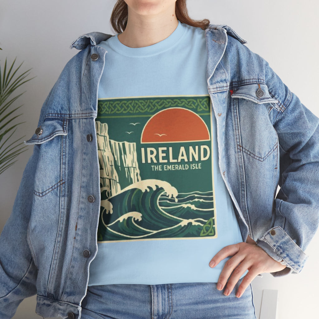 Ireland Vintage Travel Tee — 'Ireland The Emerald Isle' Graphic T‑Shirt