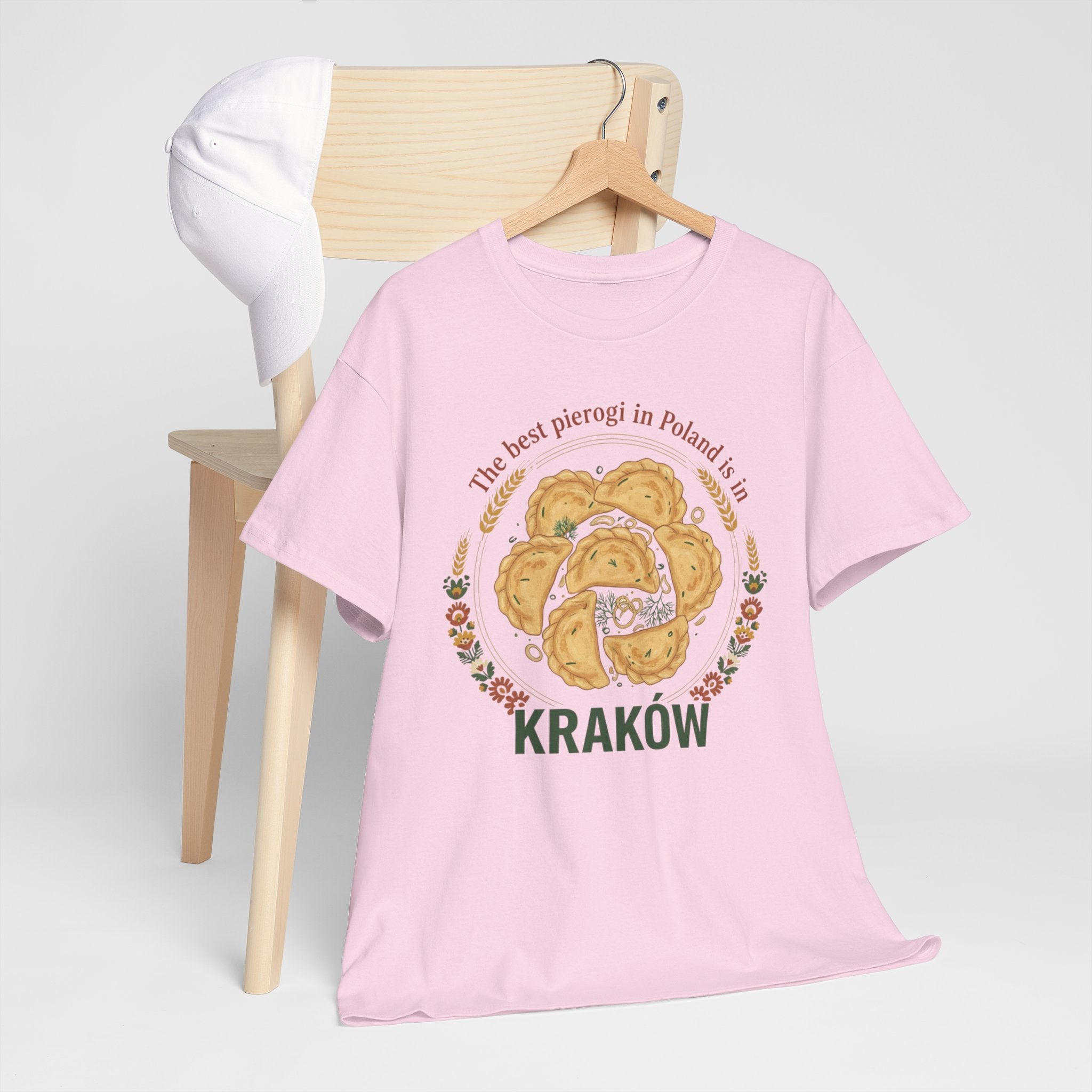Kraków Pierogi Graphic Tee — "The best pierogi in Poland is in KRAKÓW" T-Shirt
