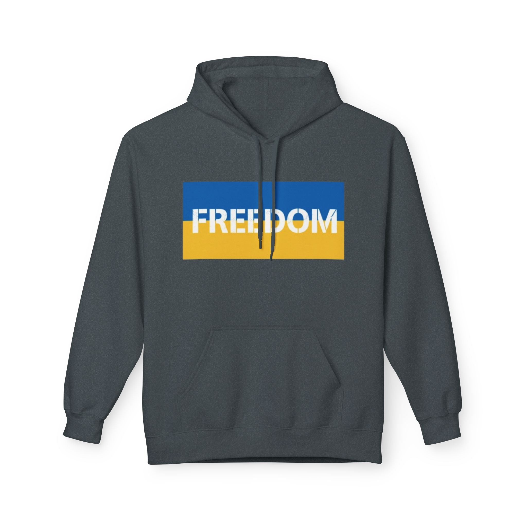 Freedom Flag Hoodie — Blue & Yellow Patriotic Freedom Pullover