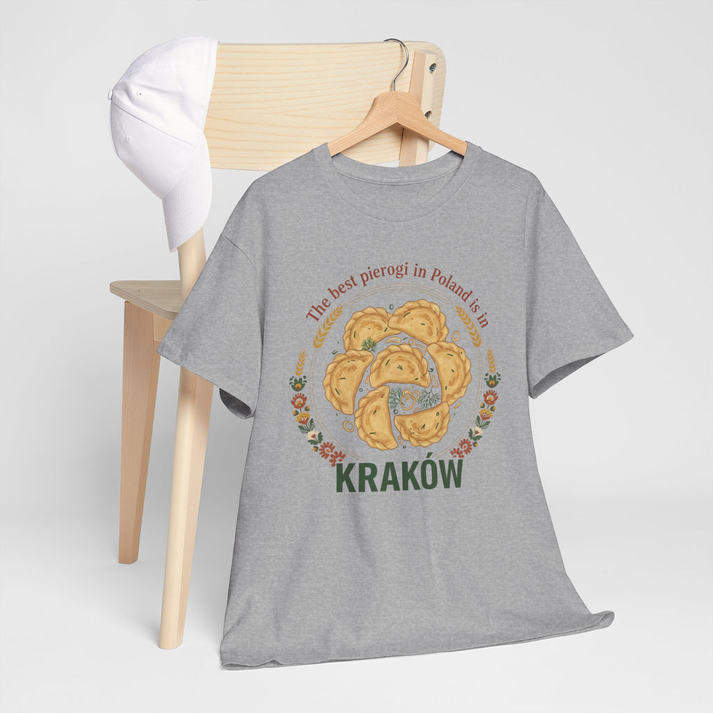 Kraków Pierogi Graphic Tee — "The best pierogi in Poland is in KRAKÓW" T-Shirt