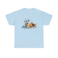 Retro Mountain Camping Graphic T-Shirt — Vintage Campfire Adventure Tee