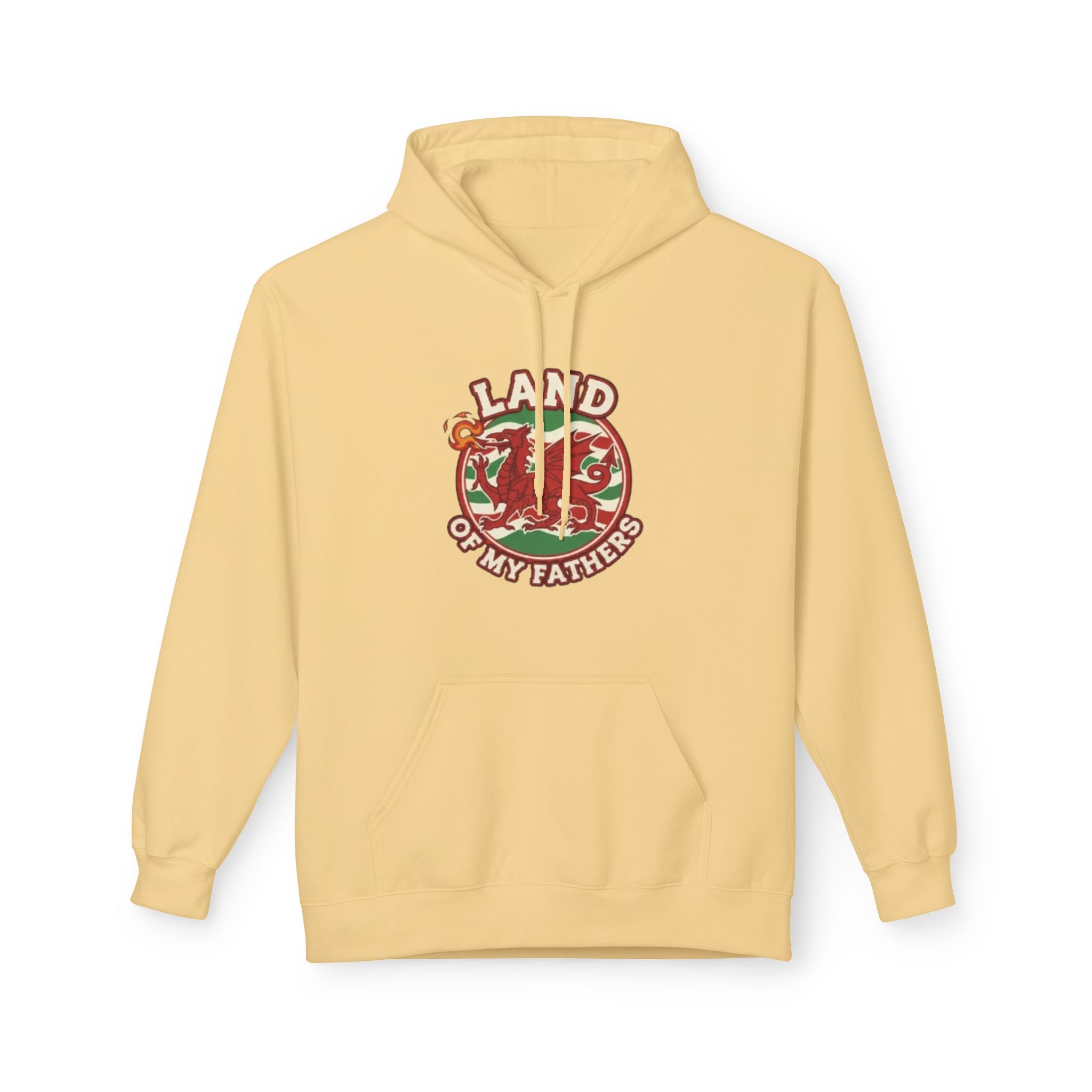 Hoodie — "Land of My Fathers" Vintage Welsh Pride Graphic Hoodie