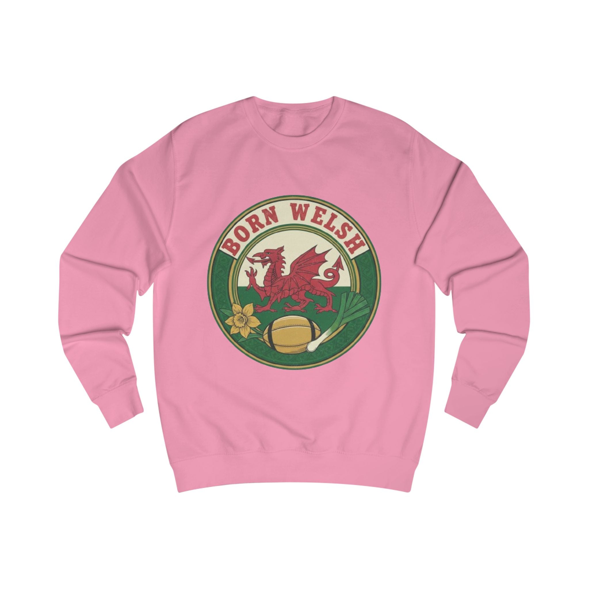 Born Welsh Sweatshirt - Welsh Dragon Heritage Pullover