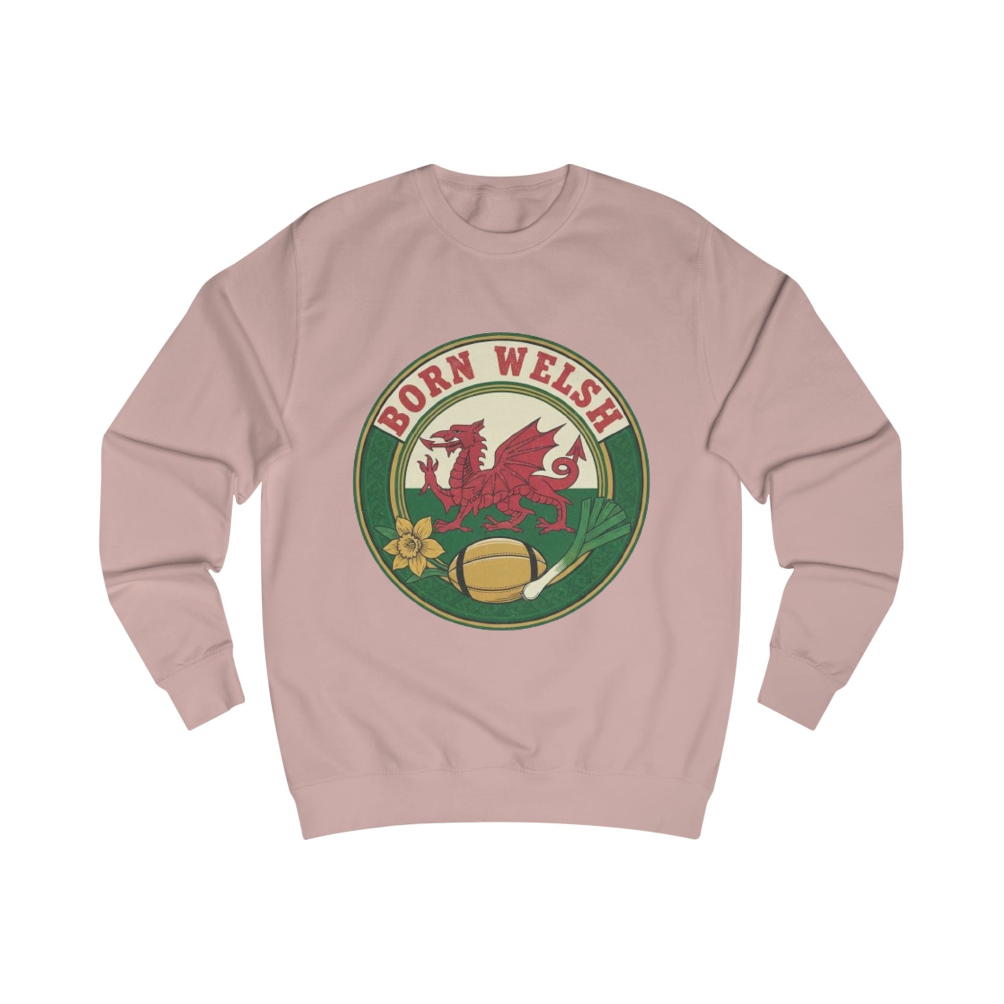Born Welsh Sweatshirt - Welsh Dragon Heritage Pullover