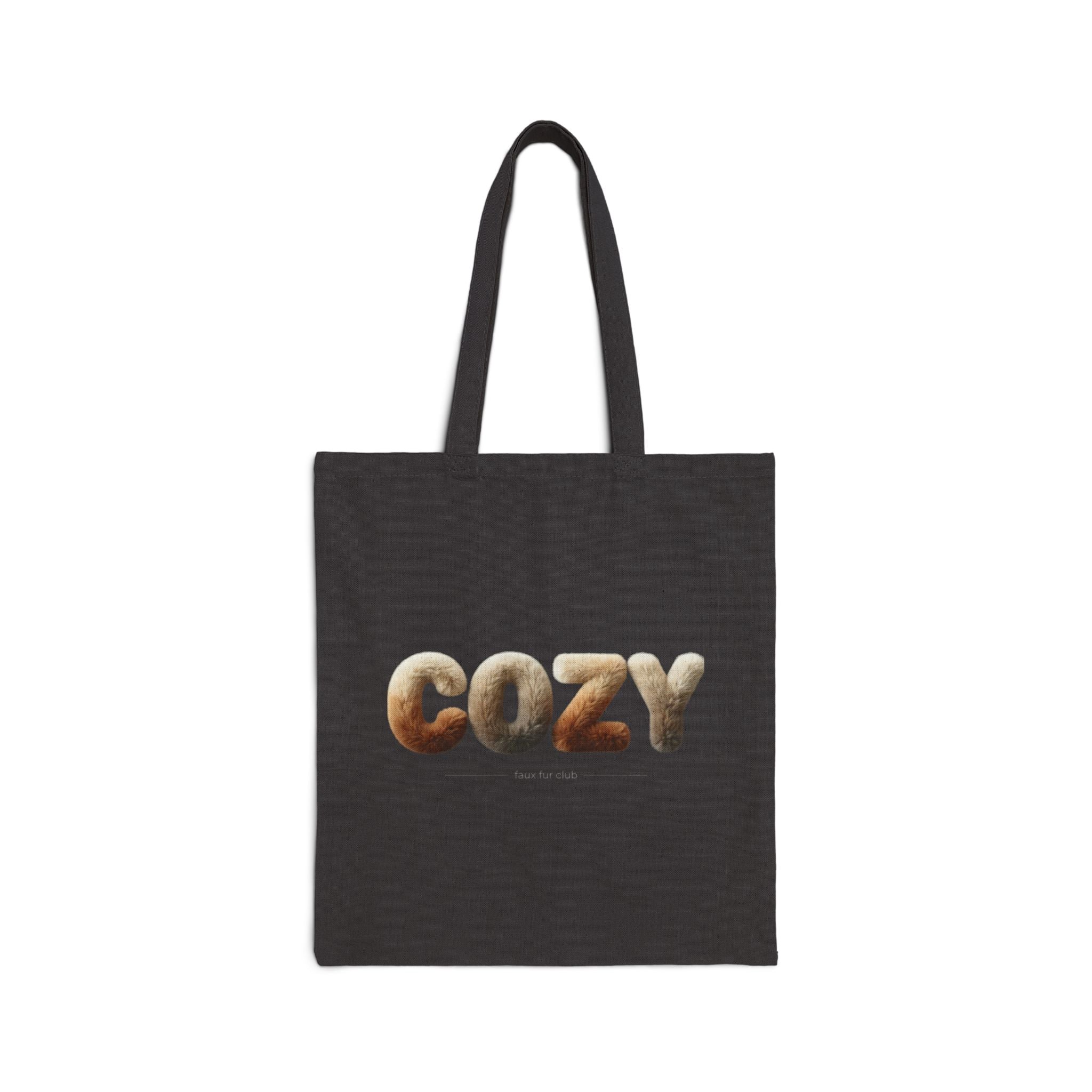 Cozy Faux-Fur Texture Tote | faux fur print, cozy texture design