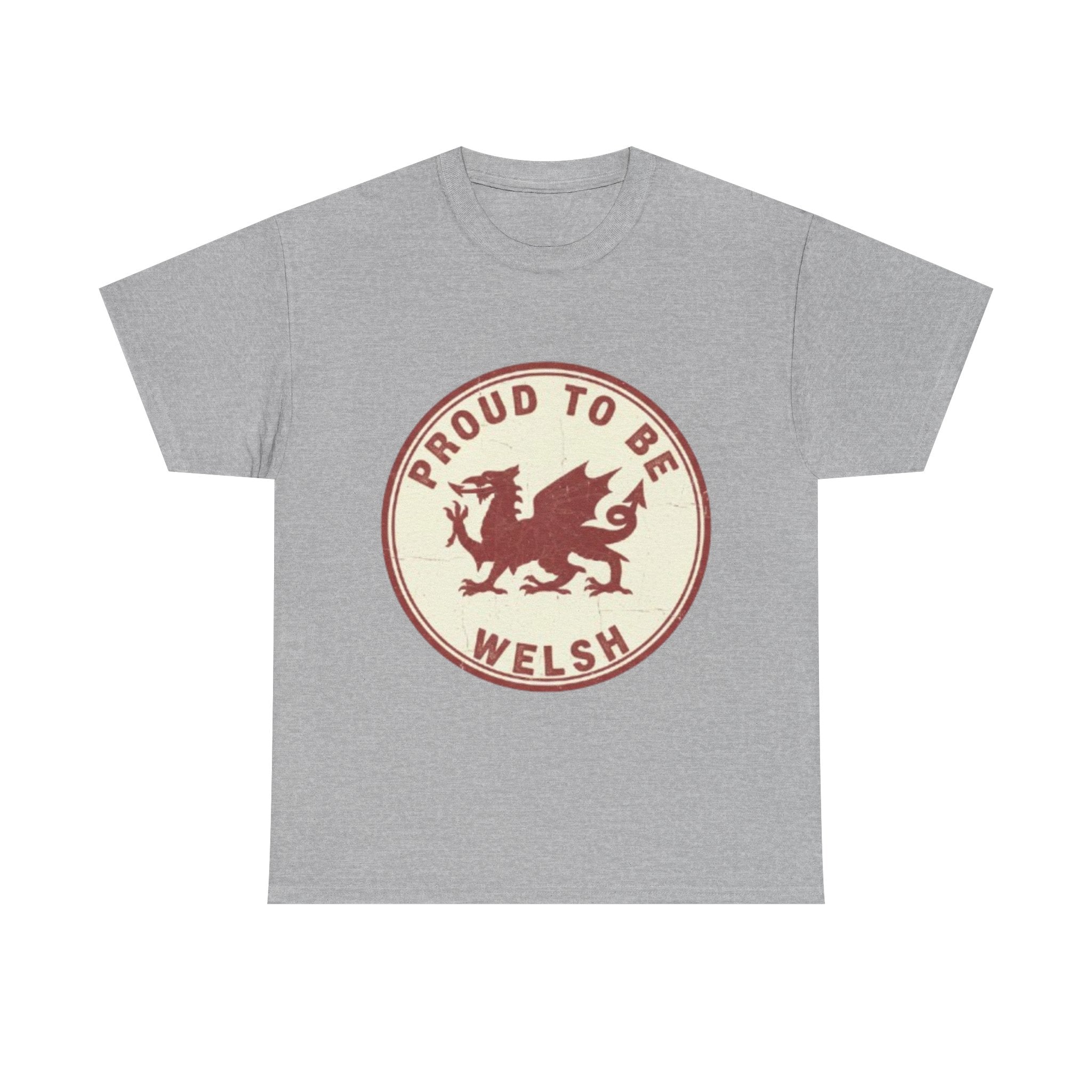 Proud to Be Welsh T-Shirt — Retro Welsh Dragon Pride Tee