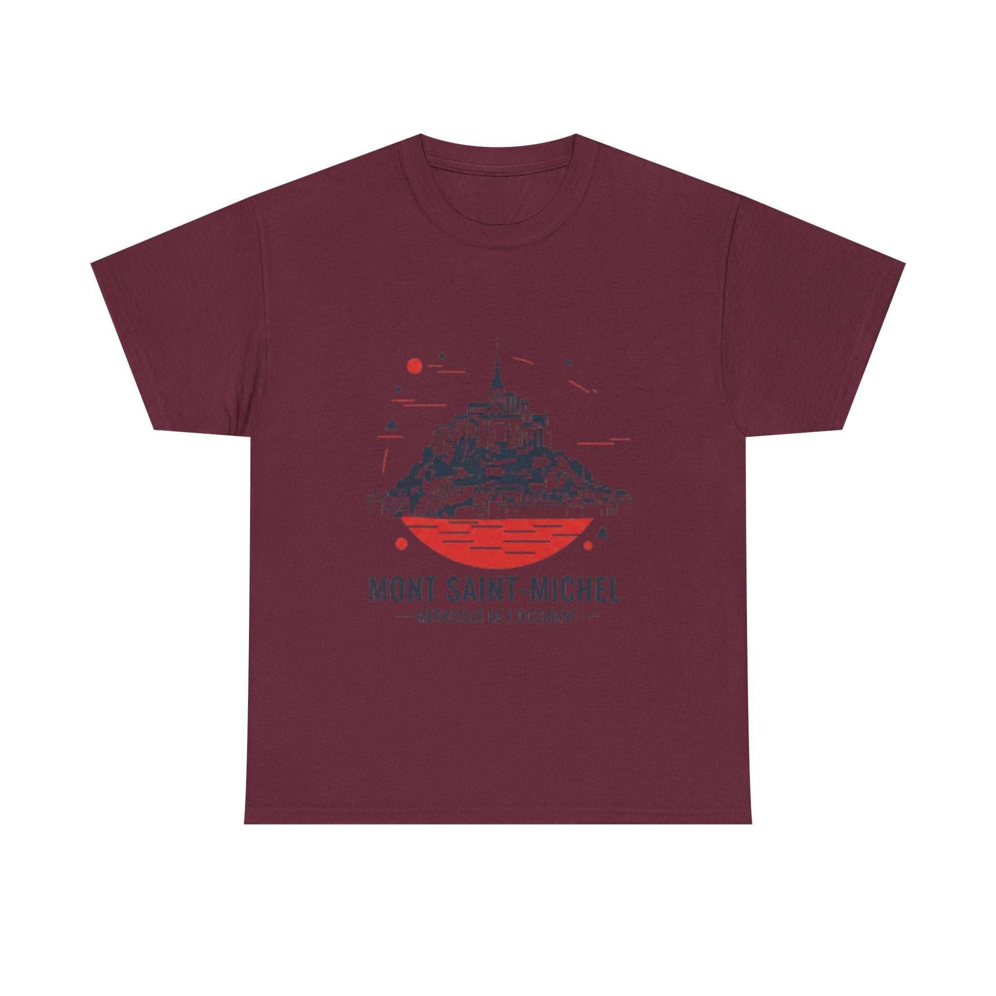 Mont Saint-Michel Illustration T-Shirt — French Landmark Travel Tee