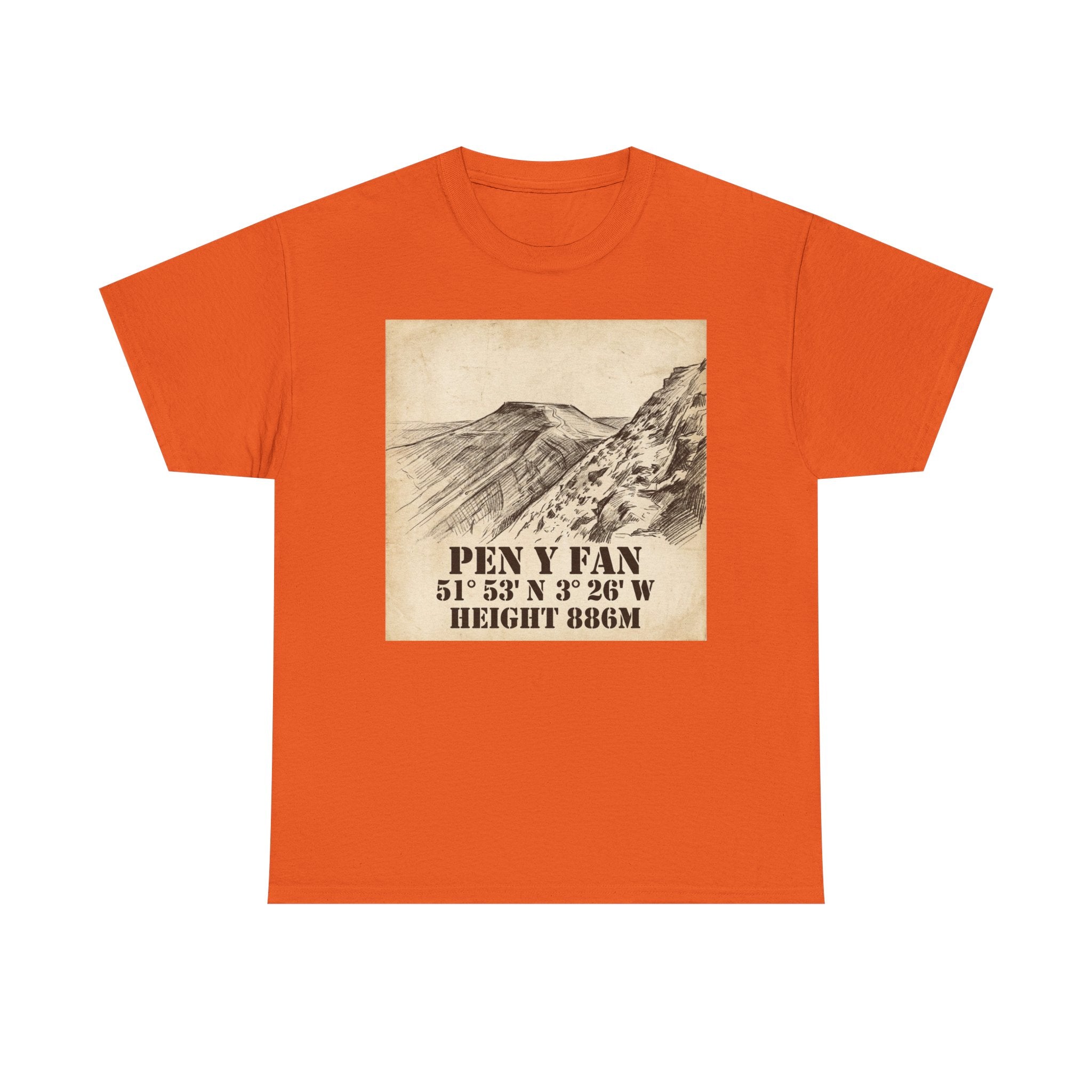 Pen y Fan T-Shirt - Brecon Beacons Vintage Coordinates & Elevation