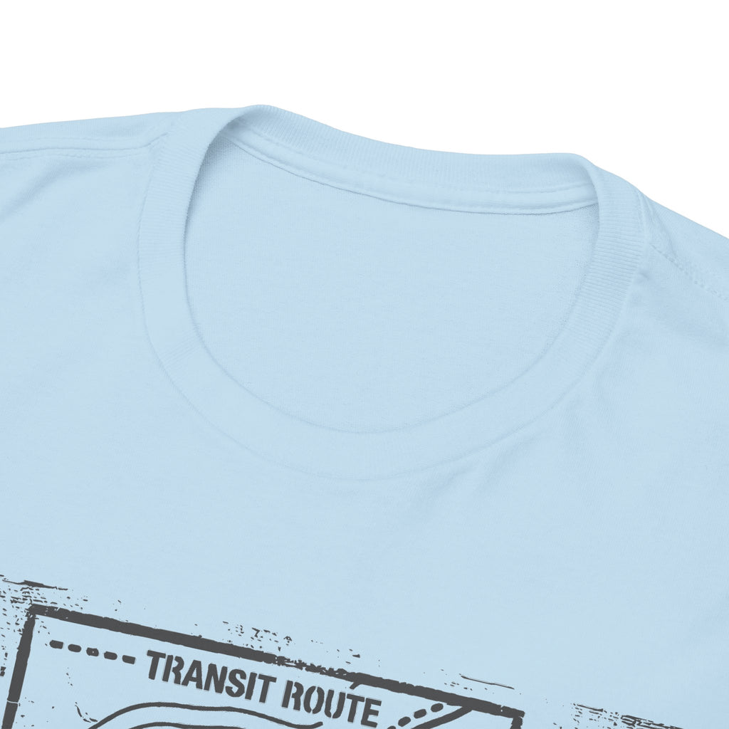 Retro Transit Route Adventure T-Shirt — Vintage Travel Map Graphic Tee