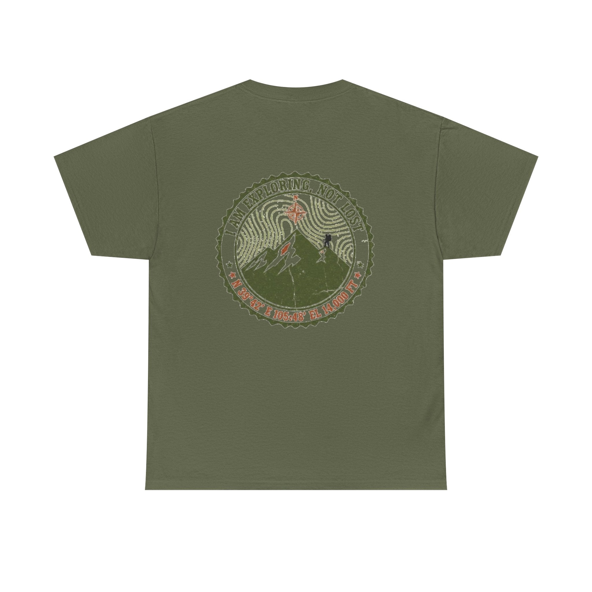 Adventure Logo Tee — "GALLUS" Mountain Badge Shirt (Exploring Not Lost)