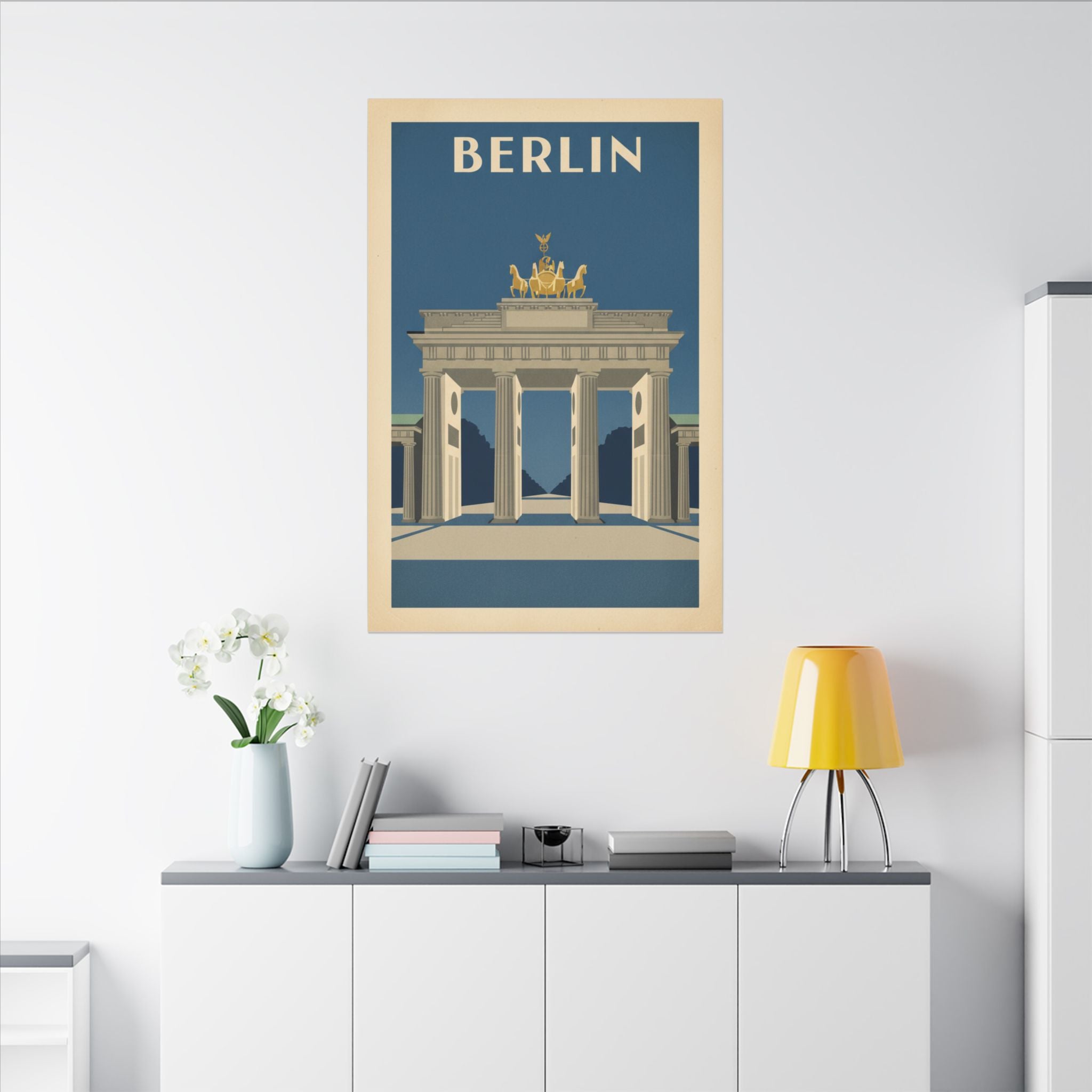 Berlin Brandenburger Tor Matte Canvas Print