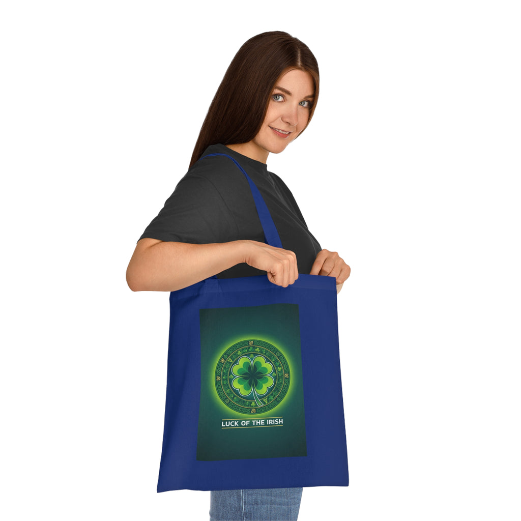 Luck of the Irish Cotton Tote — Shamrock St. Patrick’s Day Market Bag