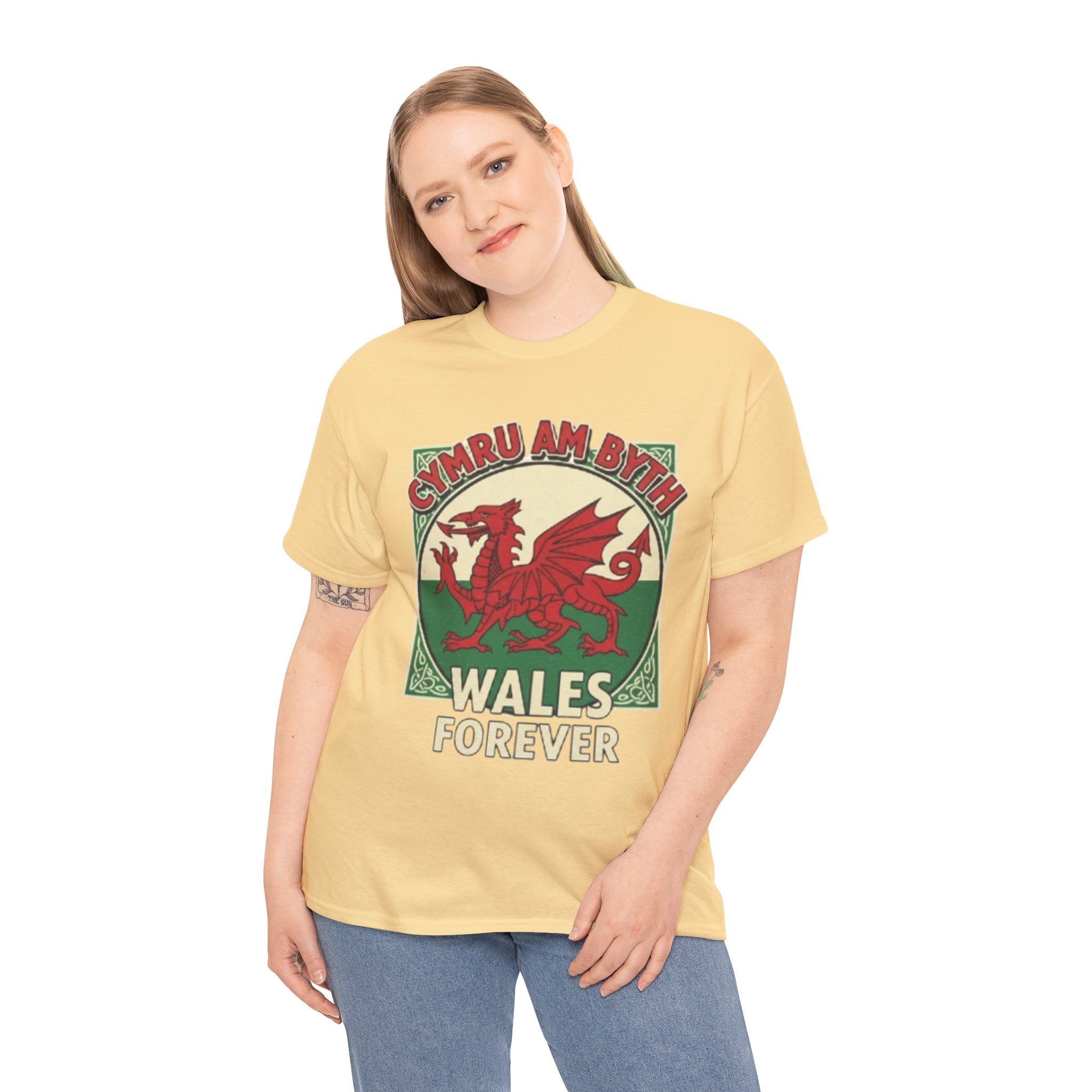Wales Forever T-Shirt — Cymru Am Byth Retro Welsh Dragon Tee