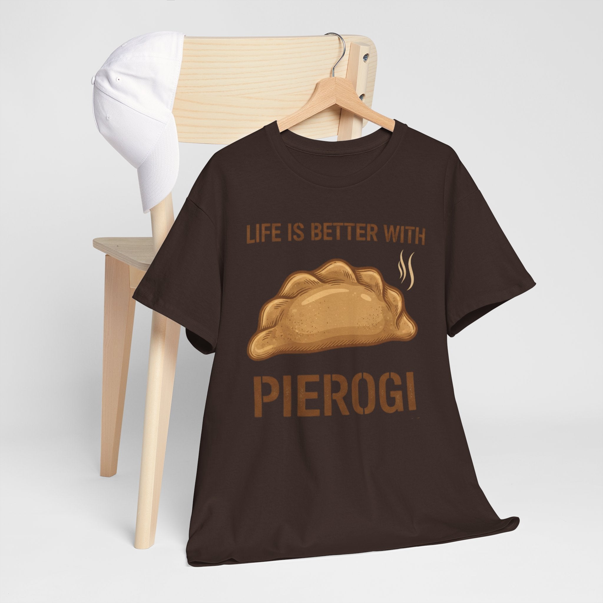 Pierogi T-Shirt — "Life Is Better With Pierogi" Funny Foodie Tee