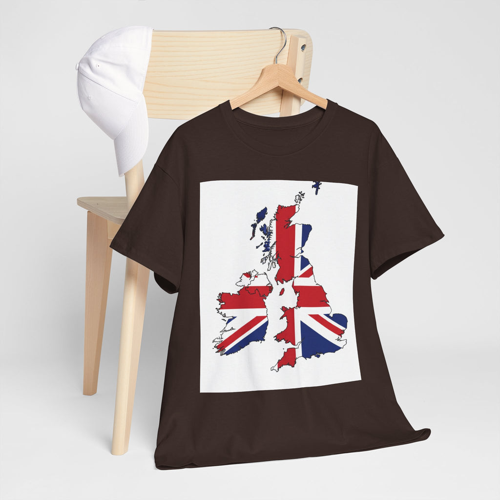 UK Map Flag T-Shirt — British Union Jack Graphic Tee