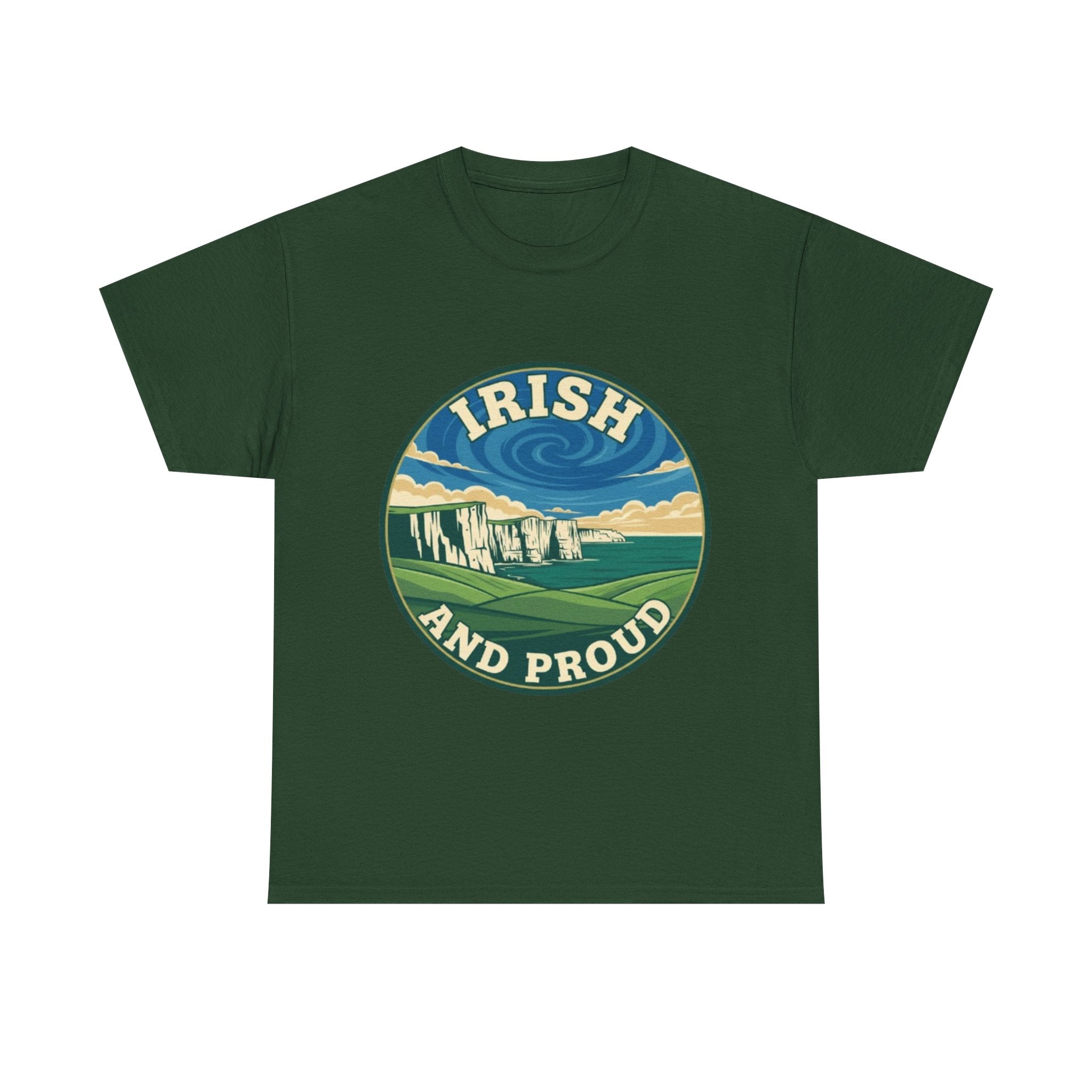 Irish and Proud T-Shirt — Scenic Cliffs Vintage St. Patrick’s Day Tee