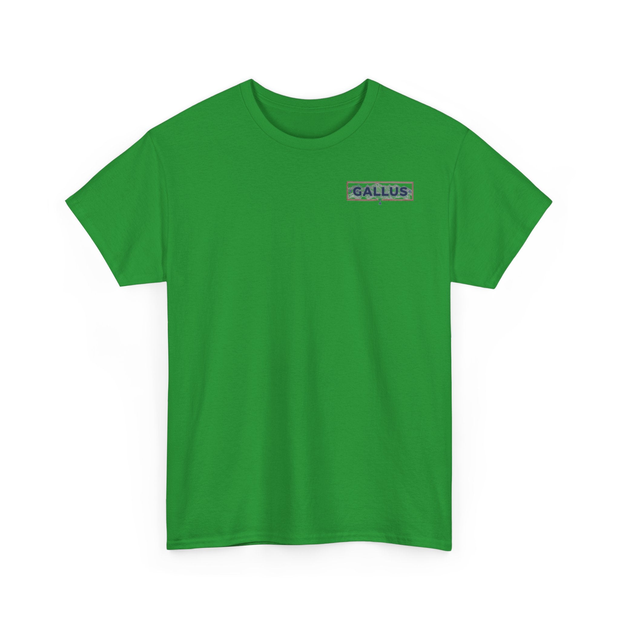 Gallus Logo T-Shirt — Minimal Retro Chest & Back Graphic Tee