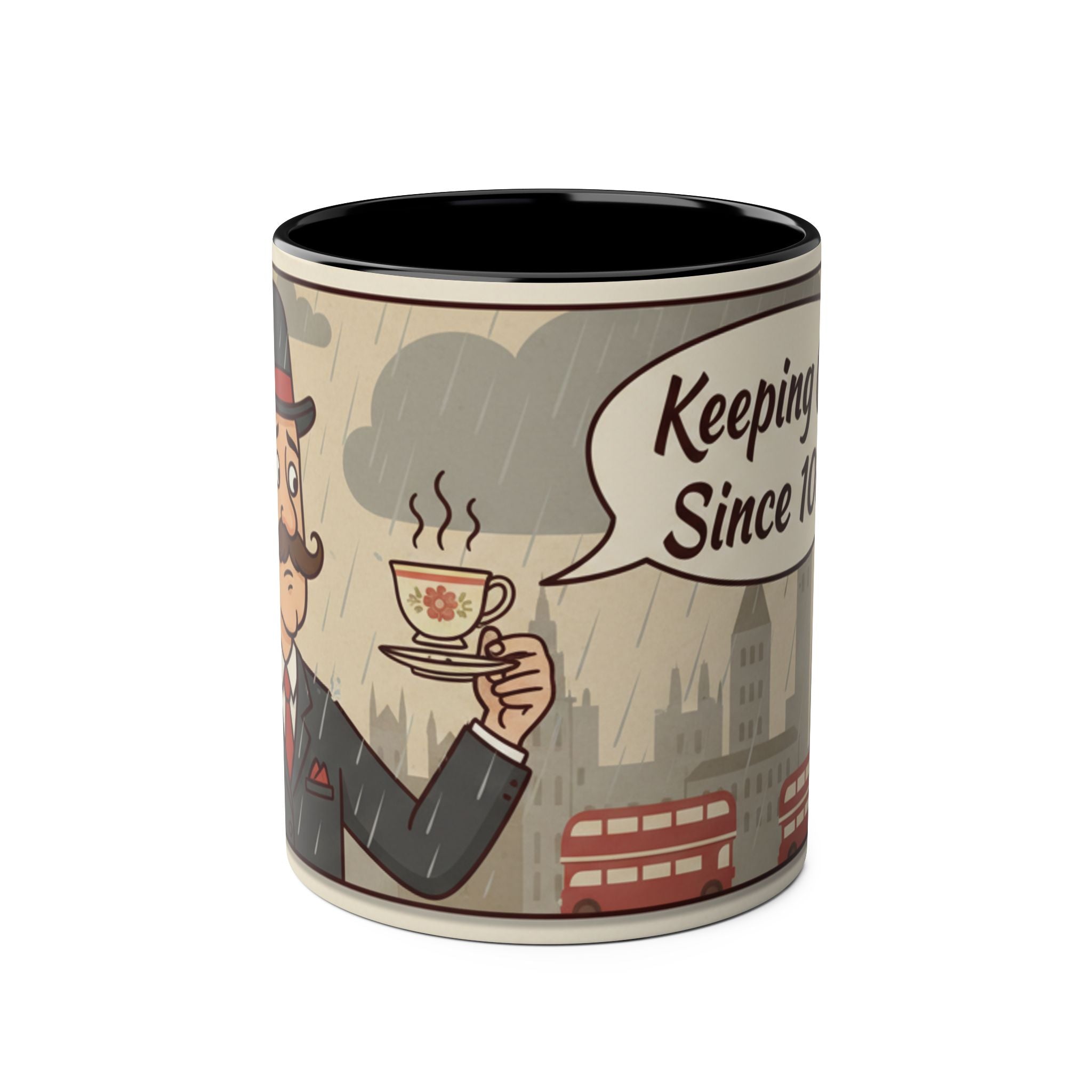 Two-Tone Coffee Mugs, 11oz