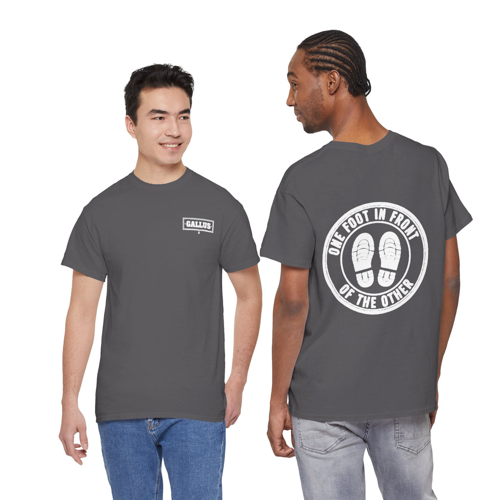 One Foot In Front Of The Other T-Shirt — Motivational Walking Tee