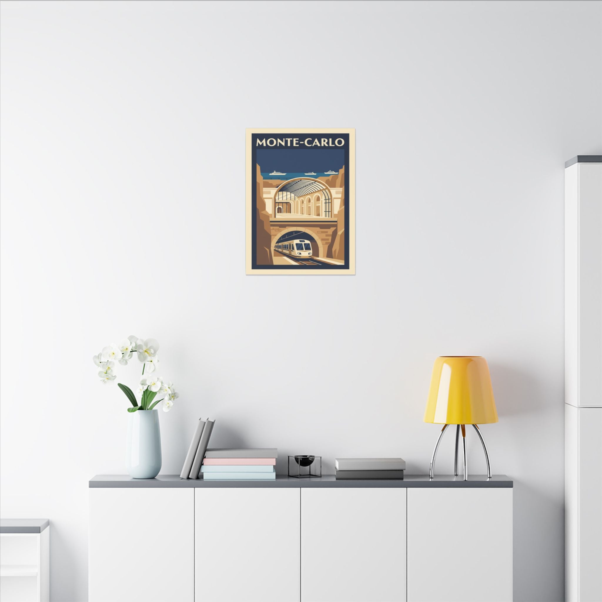 Monte Carlo Vintage Travel Poster Canvas
