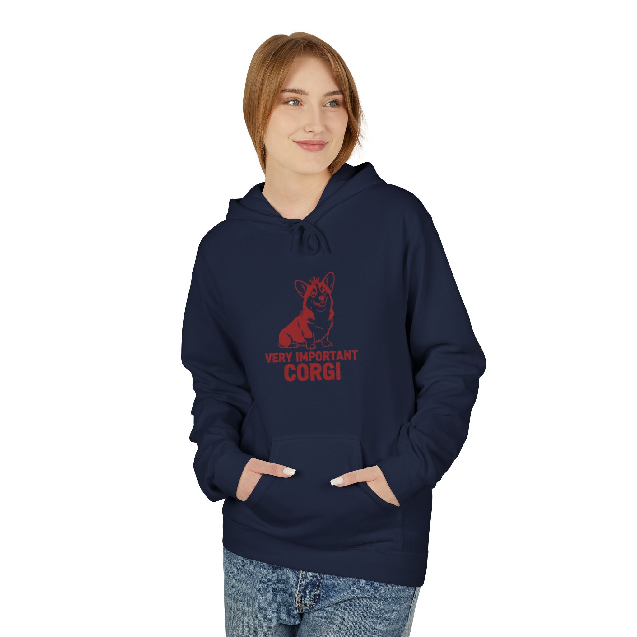 Very Important Corgi Hoodie — Cute Corgi Dog Pullover for Pet Lovers