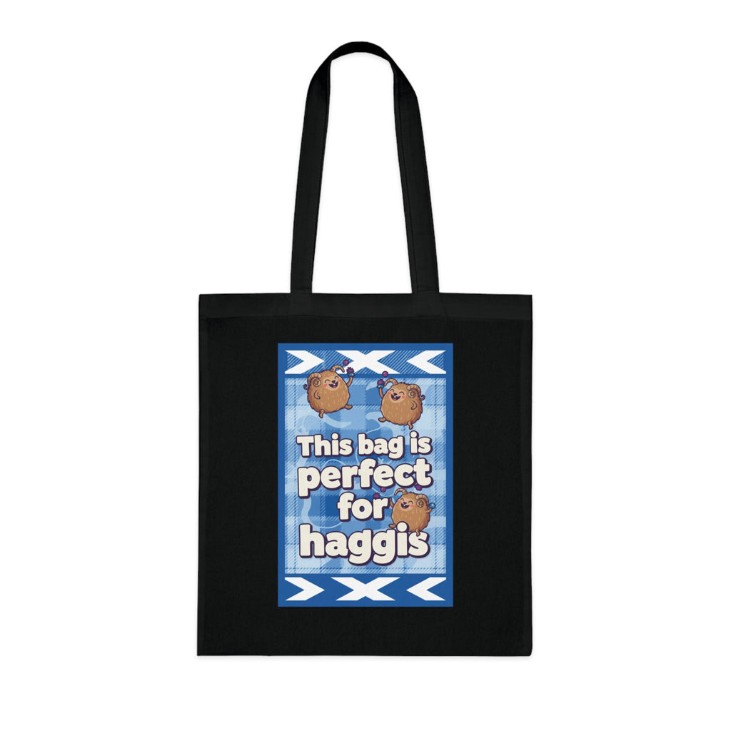 Haggis Tote Bag – 'This Bag Is Perfect for Haggis' Scottish Food Novelty Cotton Tote