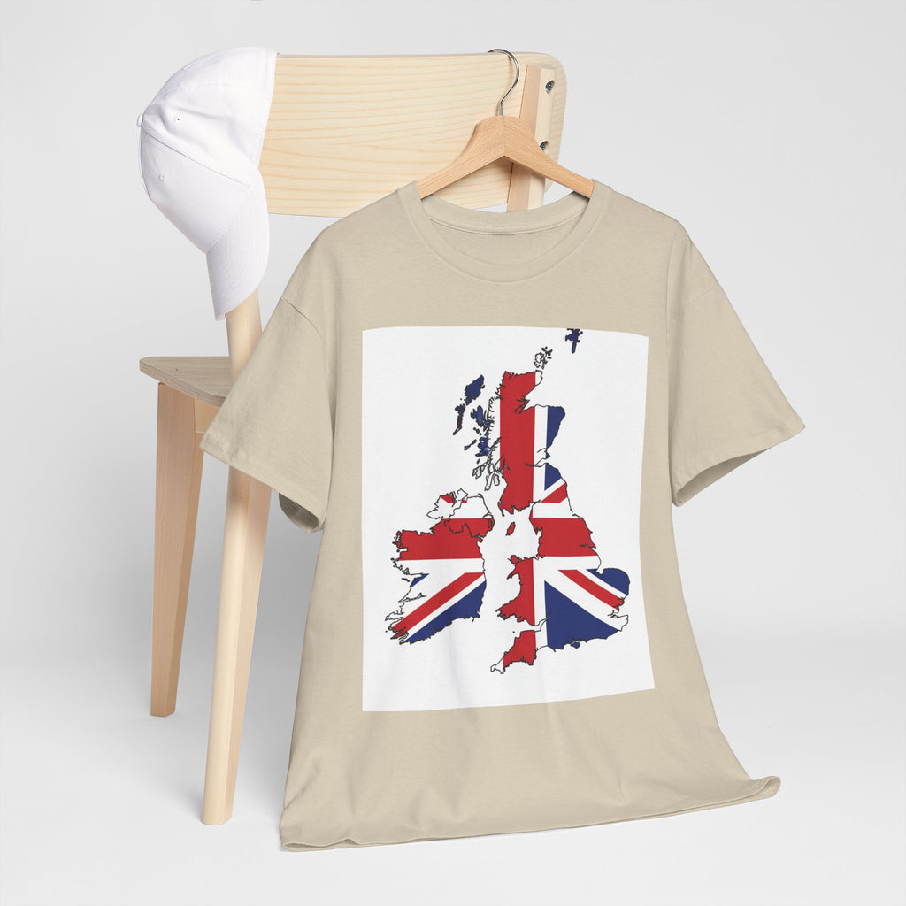 UK Map Flag T-Shirt — British Union Jack Graphic Tee