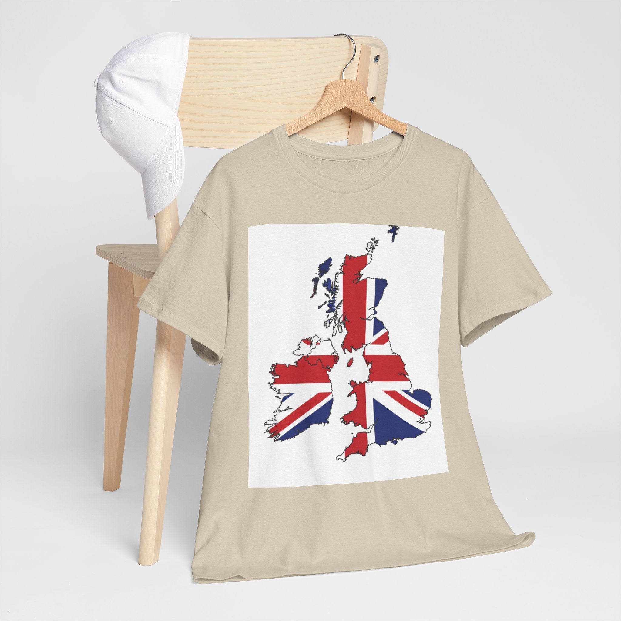UK Map Flag T-Shirt — British Union Jack Graphic Tee