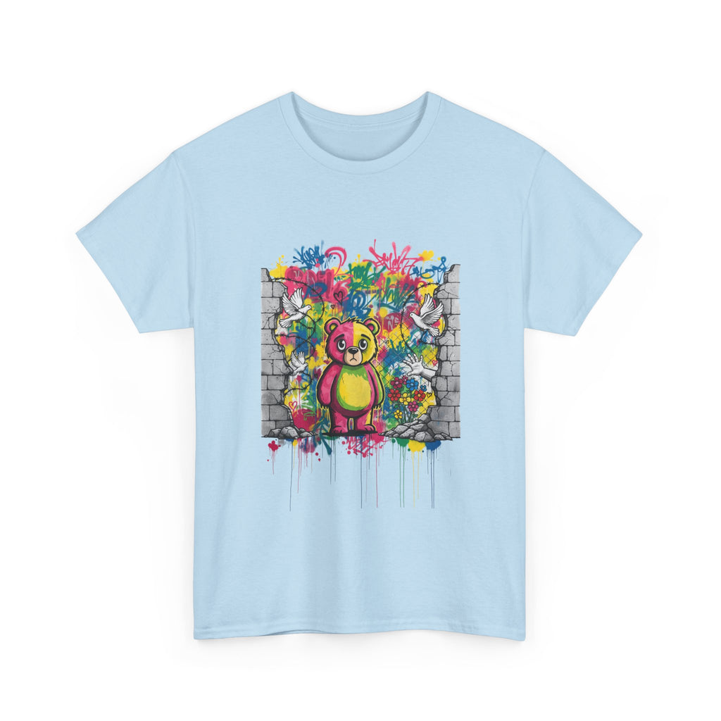 Graffiti Teddy Street Art T-Shirt — Colourful Bear Tee