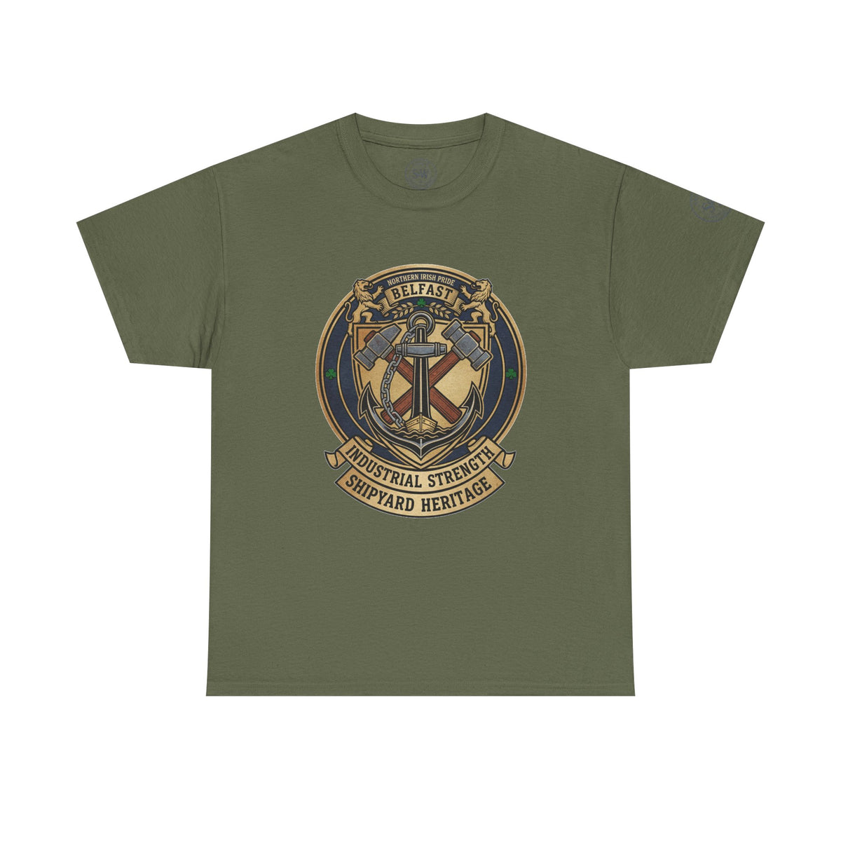 Belfast Shipyard Heritage T-Shirt — Maritime Workwear Tee — product image 7