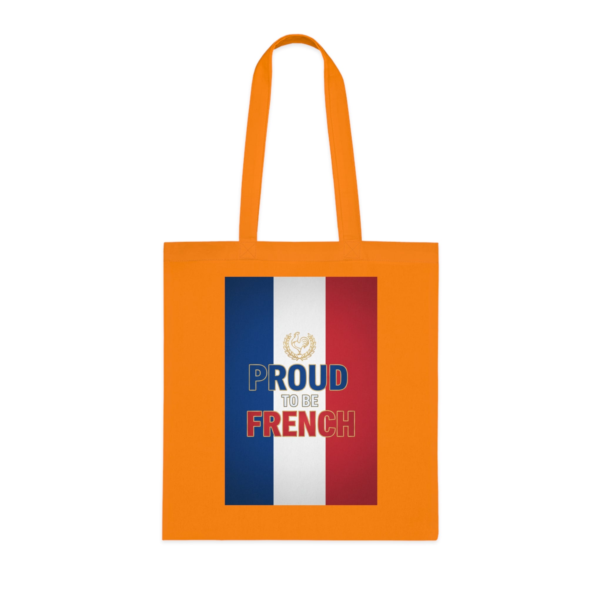 Proud to Be French Cotton Tote — Tricolor Flag Grocery & Market Bag