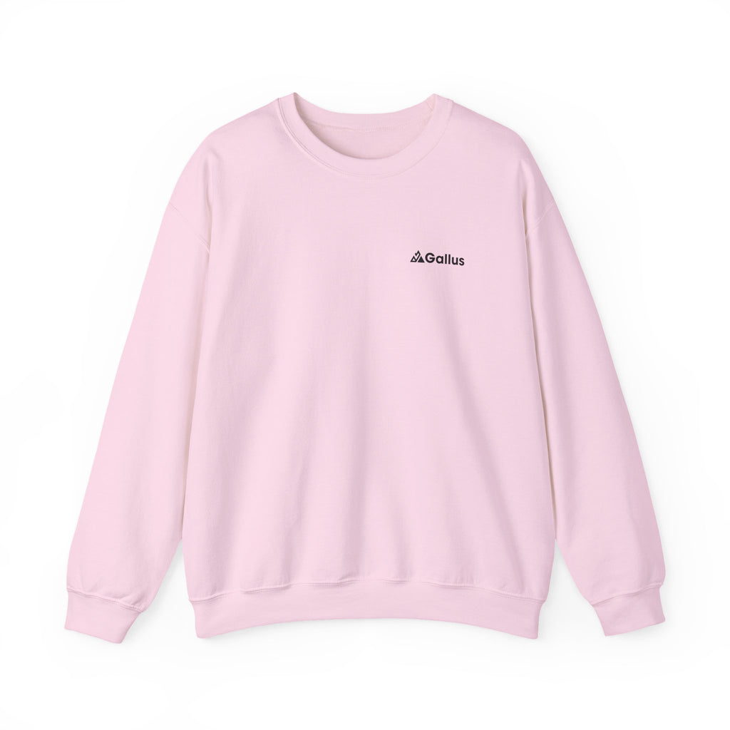 Are We There Yet? Crewneck Sweatshirt — Vintage Mountain Road Trip Design
