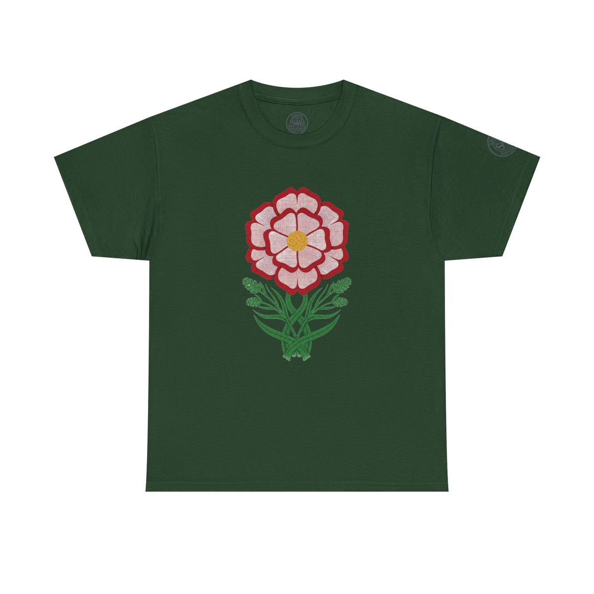 Tudor Rose England T-Shirt — Floral Heritage Graphic Tee — product image 8