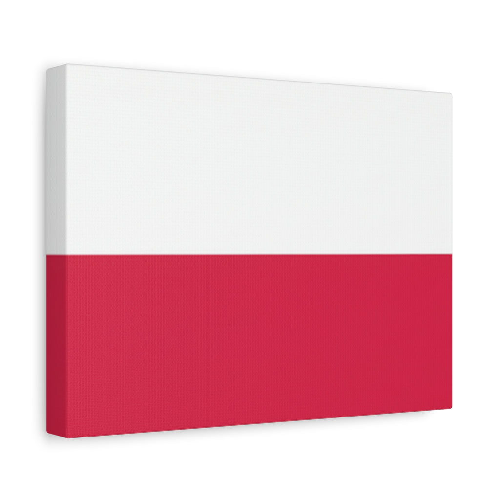 Polish Flag Matte Canvas Print — Stretched 1.25" Wall Art