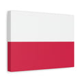 Polish Flag Matte Canvas Print — Stretched 1.25" Wall Art