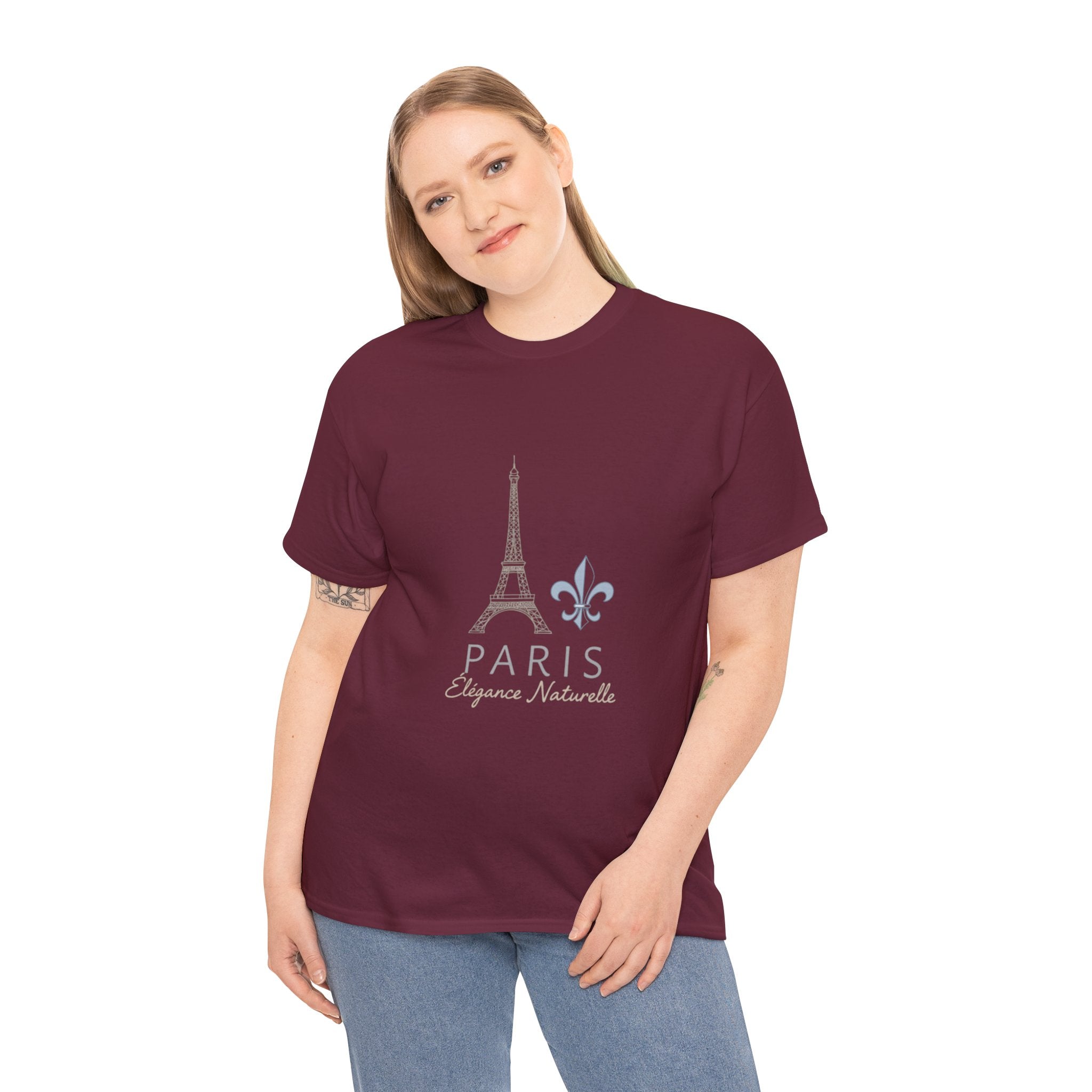 Paris Eiffel Tower Tee – 'Paris Élégance Naturelle' Graphic T-Shirt
