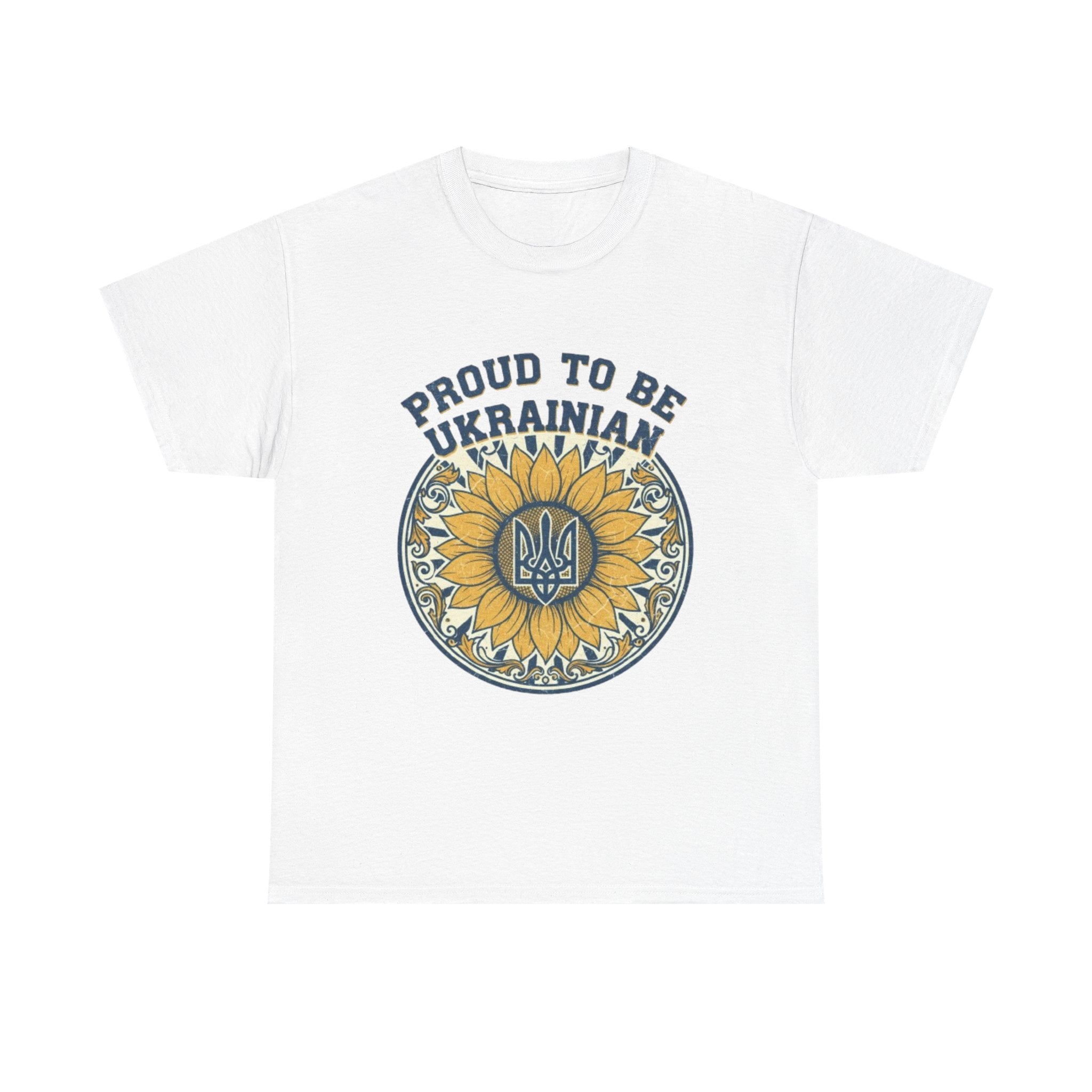 Proud to Be Ukrainian Sunflower T-Shirt