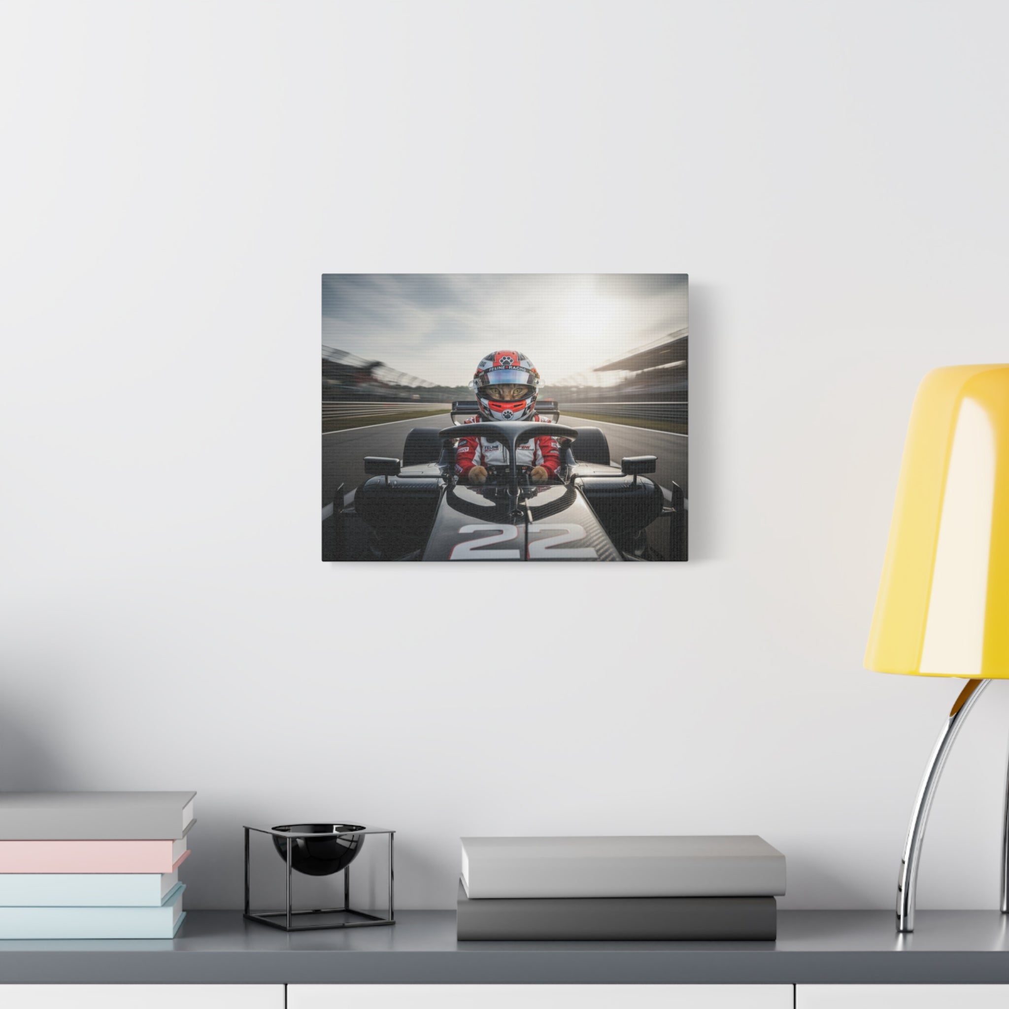 Race Car Driver Canvas Print — Formula Motorsport Wall Art