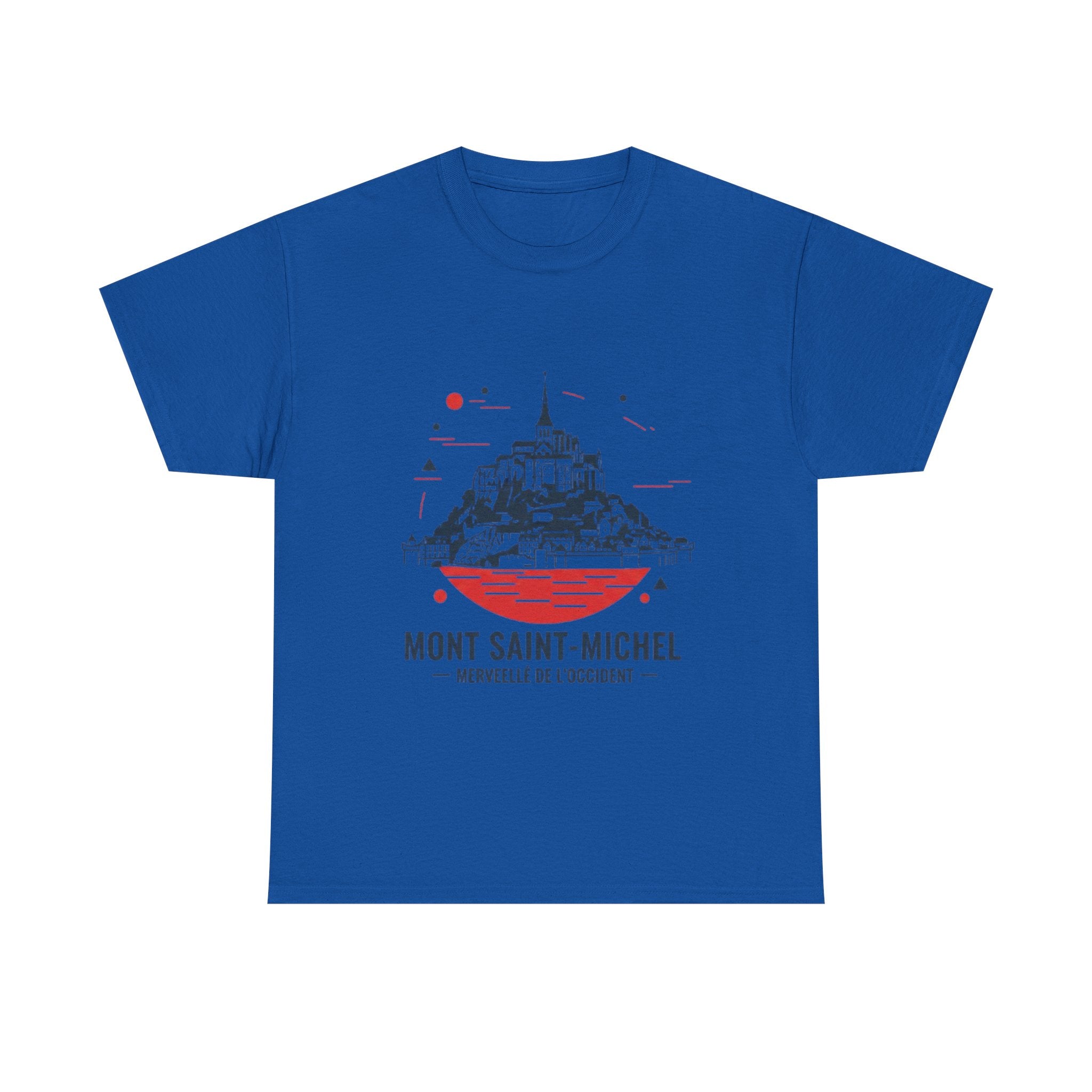 Mont Saint-Michel Illustration T-Shirt — French Landmark Travel Tee