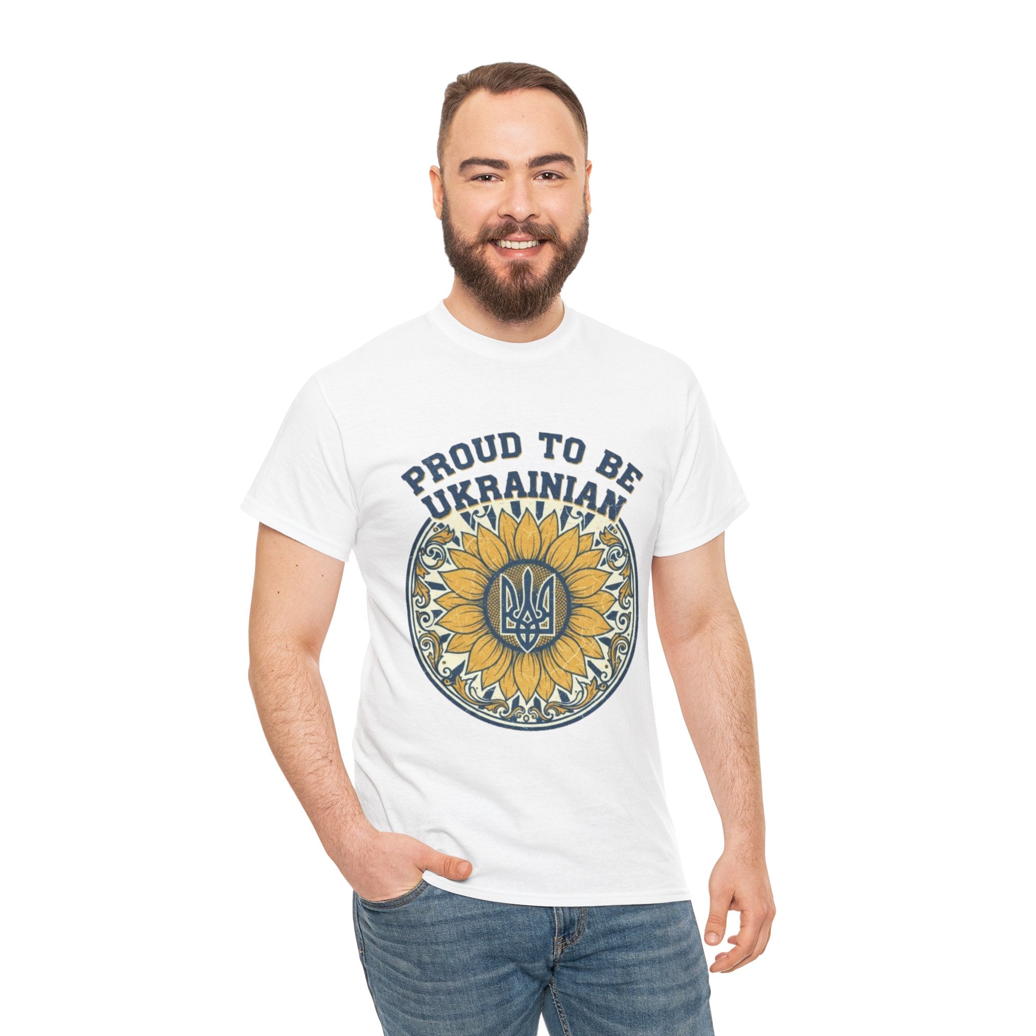 Proud to Be Ukrainian Sunflower T-Shirt