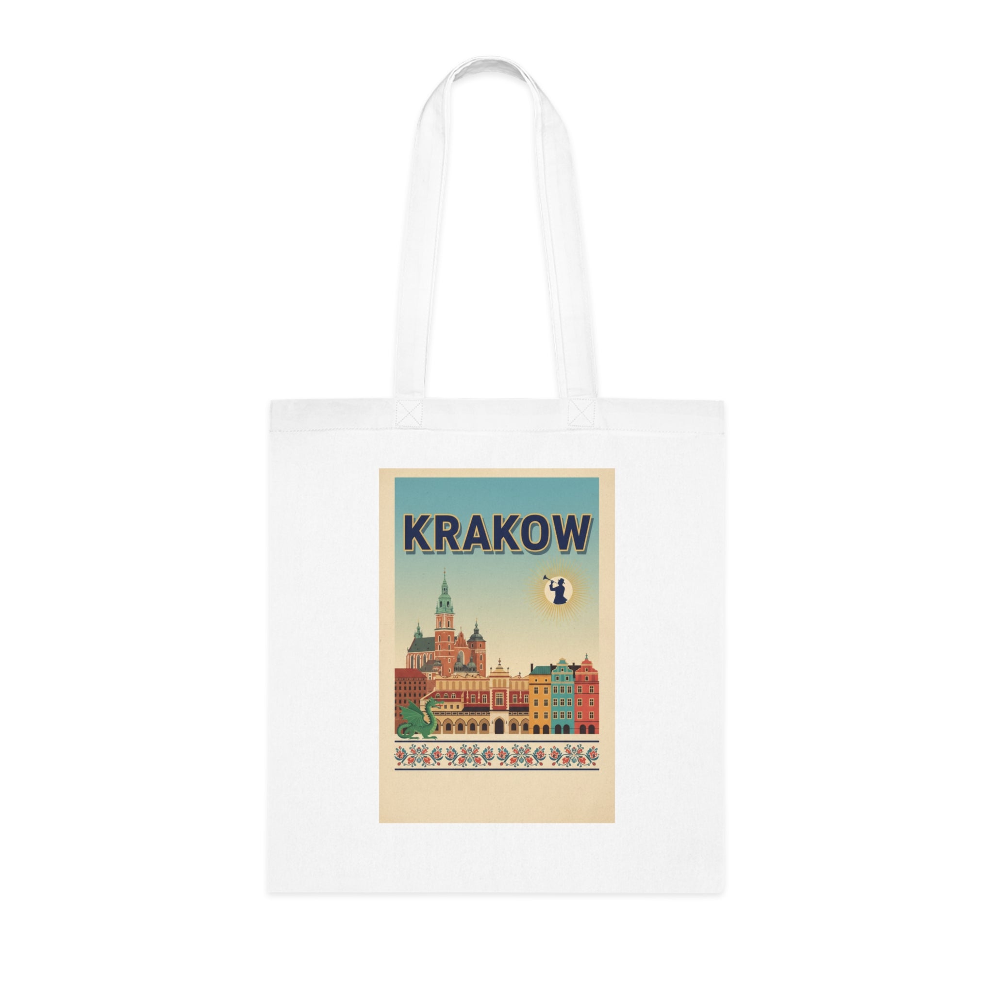 Krakow Vintage Travel Cotton Tote
