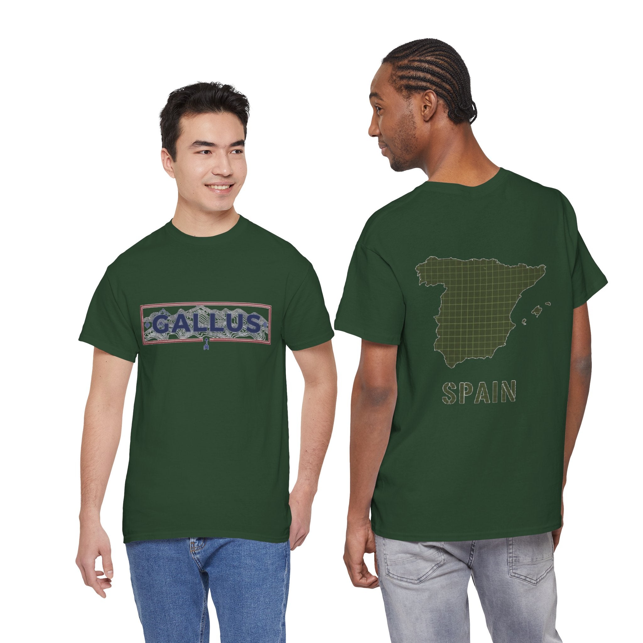Spain Map T-Shirt • Gallus Logo Travel Tee