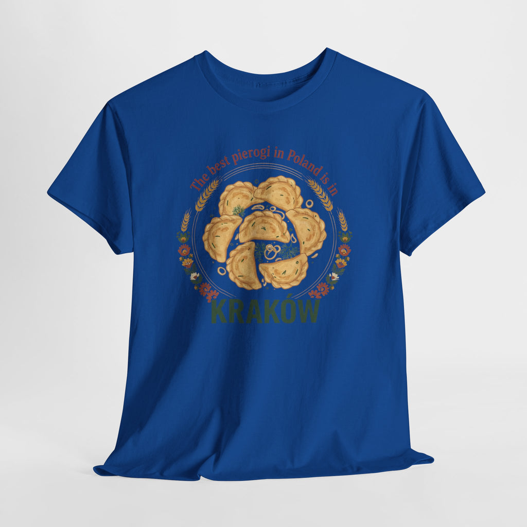 Kraków Pierogi Graphic Tee — "The best pierogi in Poland is in KRAKÓW" T-Shirt