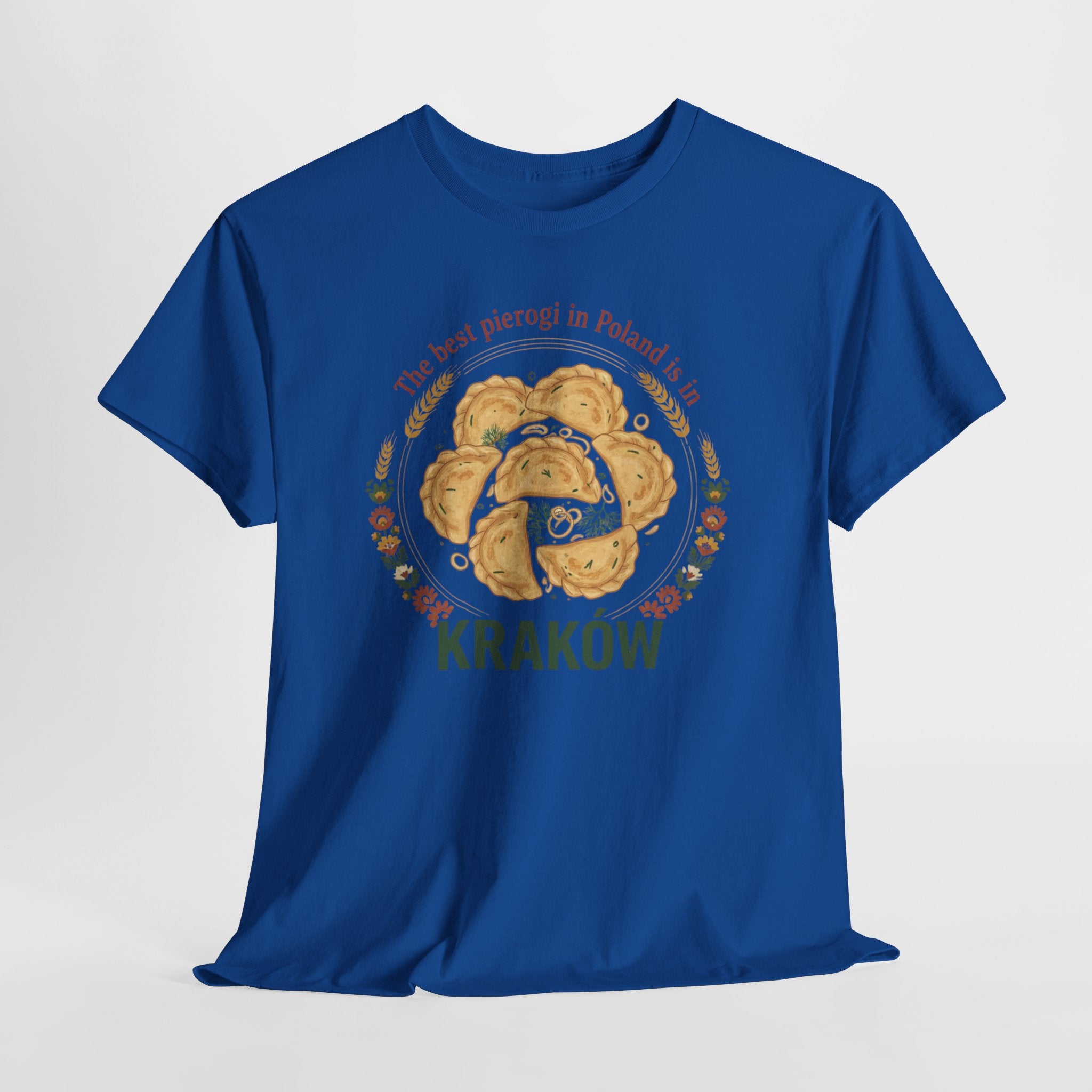 Kraków Pierogi Graphic Tee — "The best pierogi in Poland is in KRAKÓW" T-Shirt
