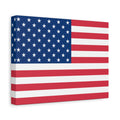 American Flag Matte Canvas Print — Stretched Patriotic Wall Art