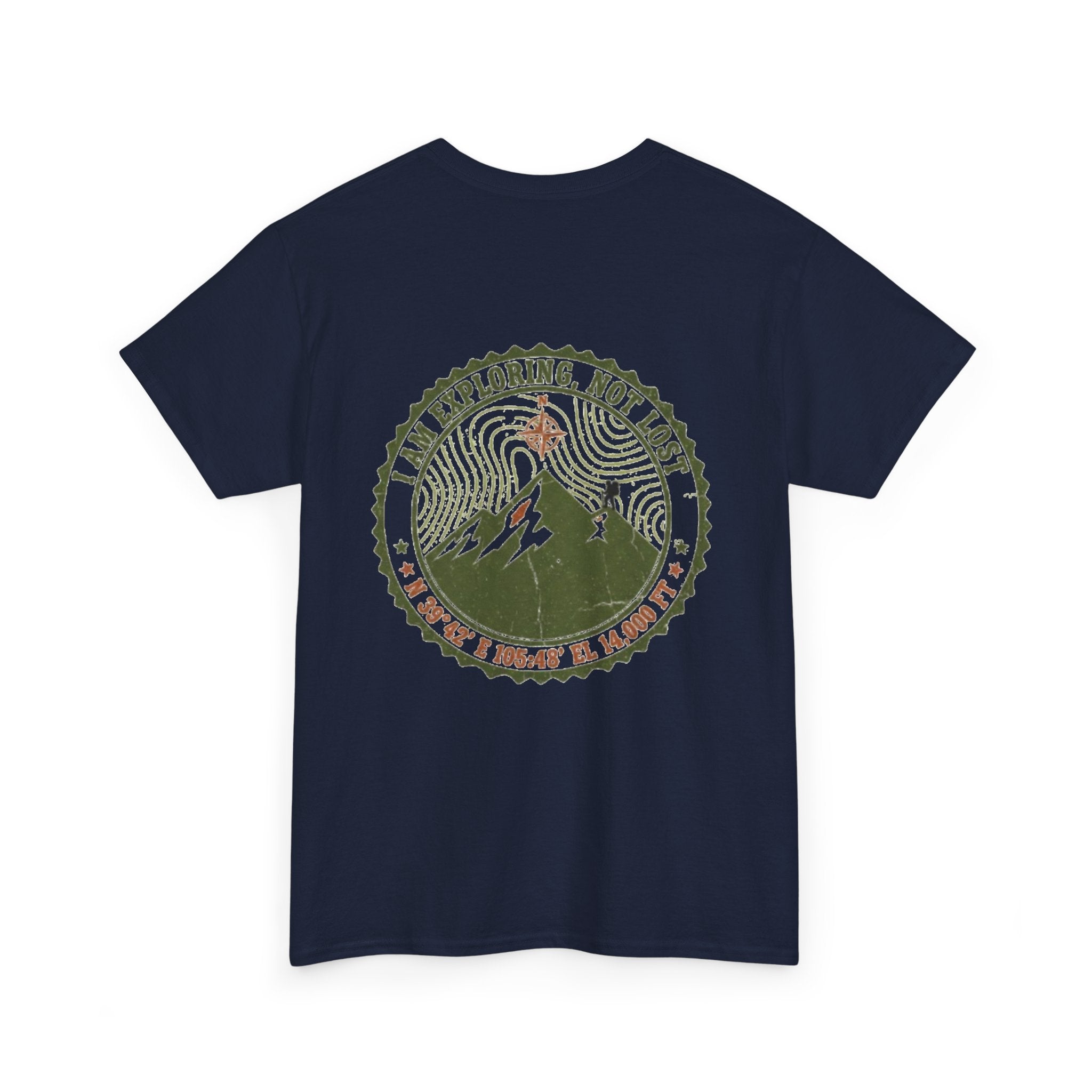 Adventure Mountain Tee – "I Am Exploring, Not Lost" Graphic T-Shirt